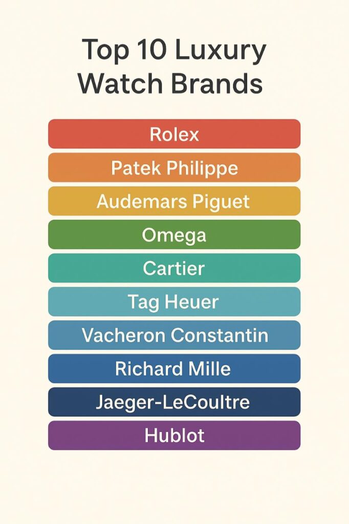 Top 10 Luxury Watch Brands That Define Time in Style