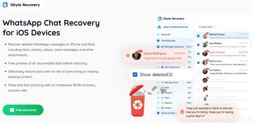 Gbyte recovery