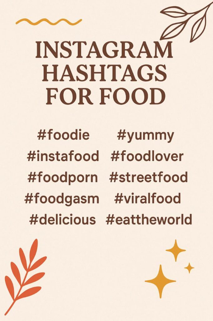 210+ Trending Instagram Hashtags for Food Reels & Photos