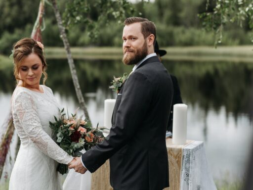 Comfortable on camera on wedding day