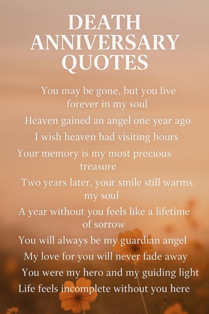 Death anniversary quotes