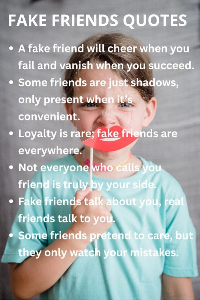Fake friends quotes