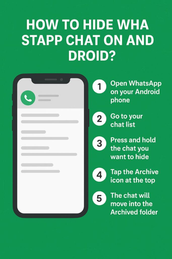 Hide WhatsApp Chat On Android