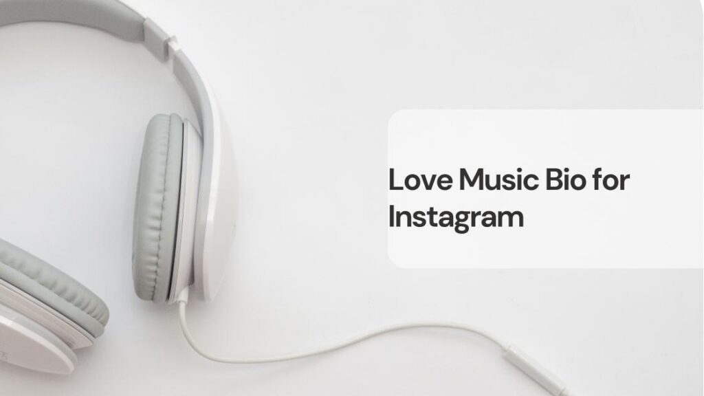 Love music bio for instagram