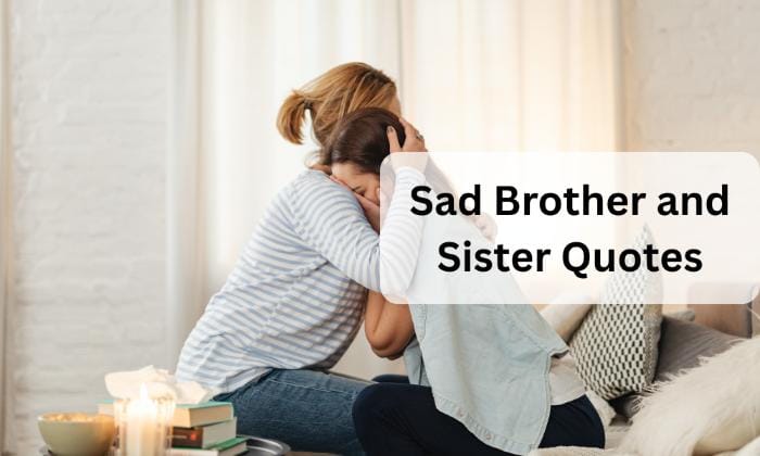 Sad brother and sister quotes