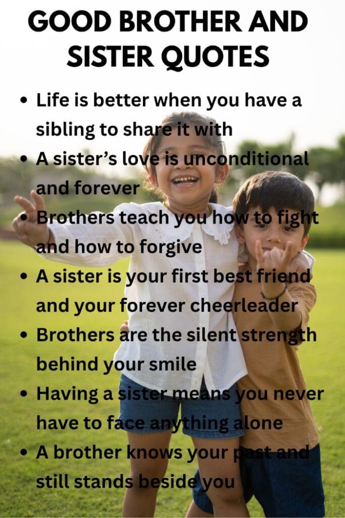 Top brother and sister quotes