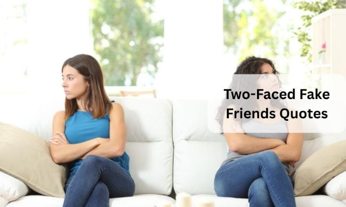 Two faced fake friends quotes