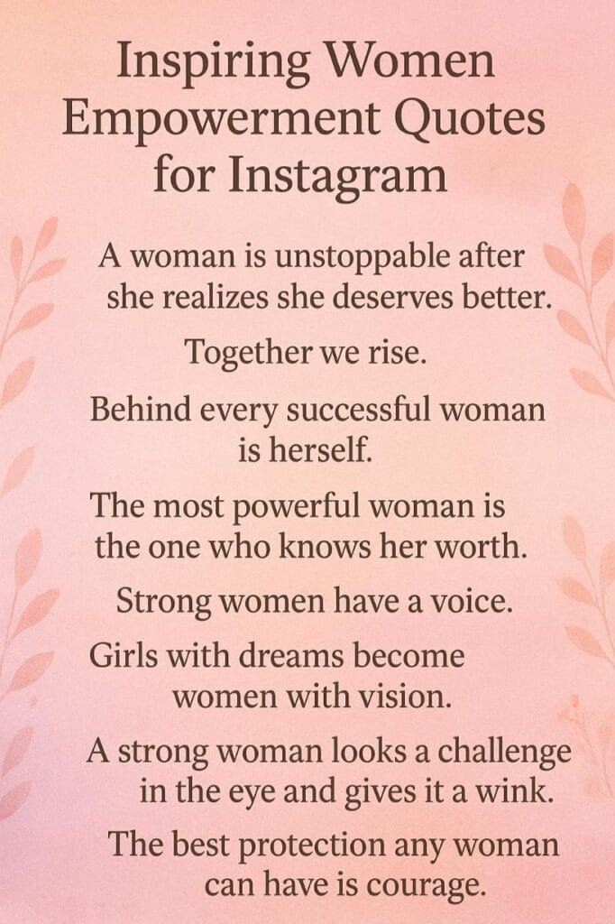 Women empowerment quotes for instagram Women empowerment quotes for instagram