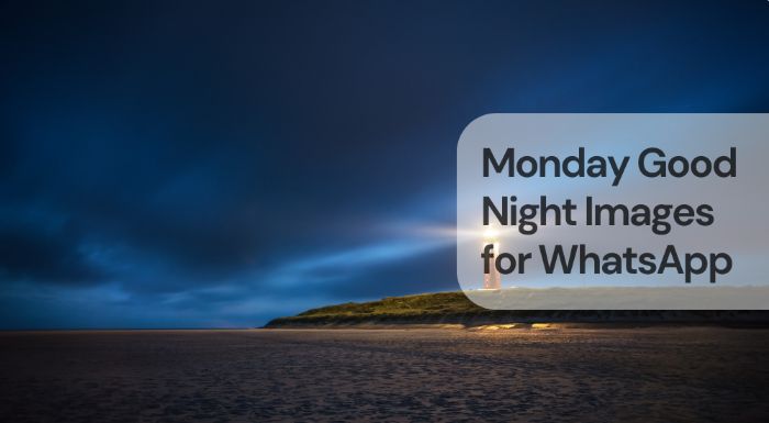 Monday good night images for whatsapp