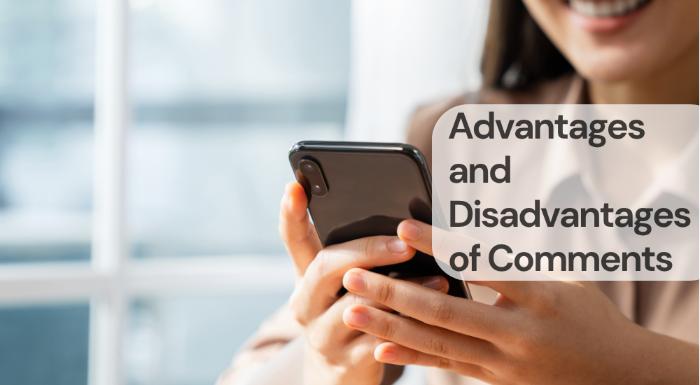 Advantages and disadvantages of comments