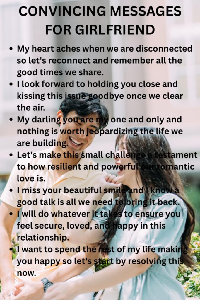 Convincing messages for your girlfriend