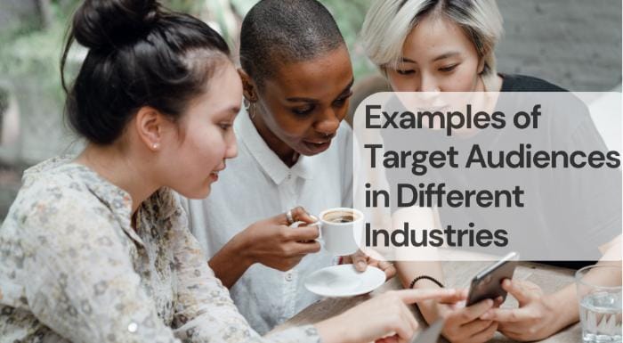 Examples of target audiences in different industries