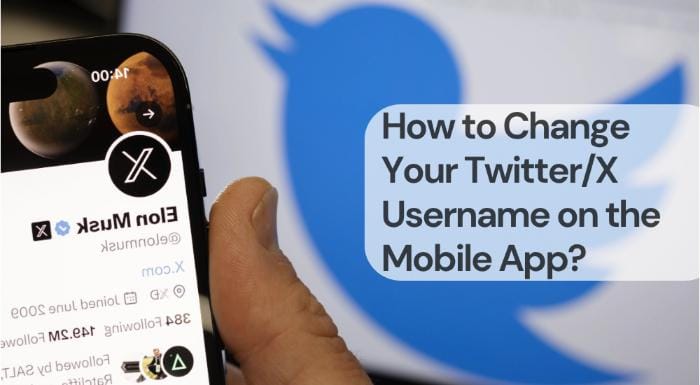 How to change your twitter x username on the mobile app