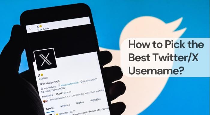 How to pick the best twitter x username