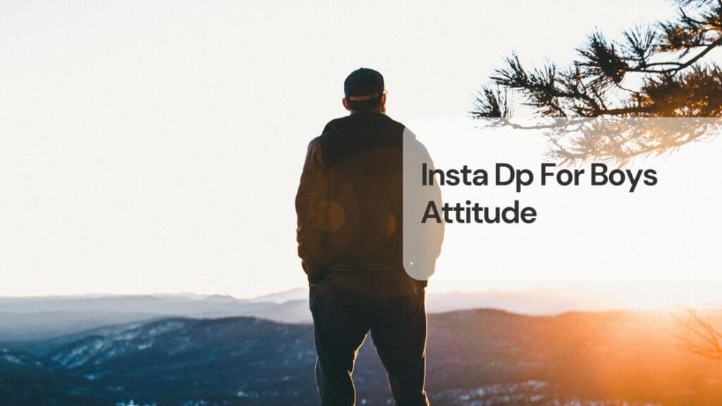 Insta dp for boys attitude