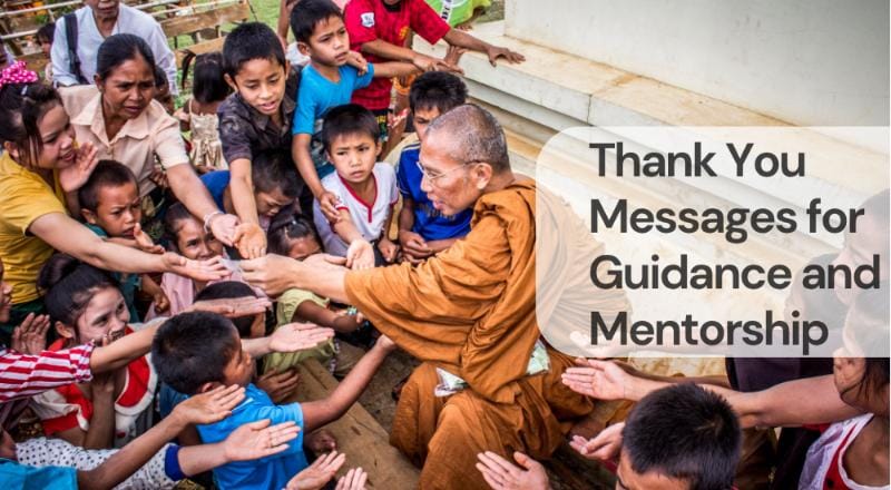Thank you messages for guidance and mentorship