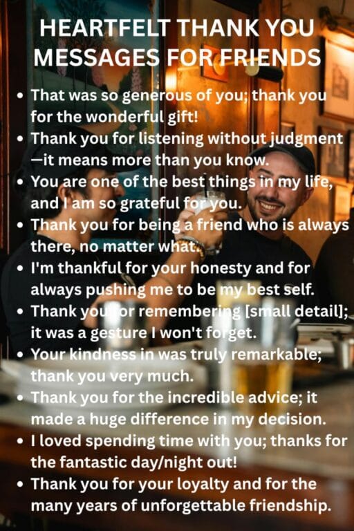 50+ Heartfelt Thank You Messages for Friends — Trending Us