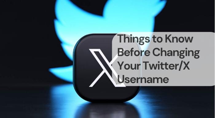 Things to know before changing your twitter x username
