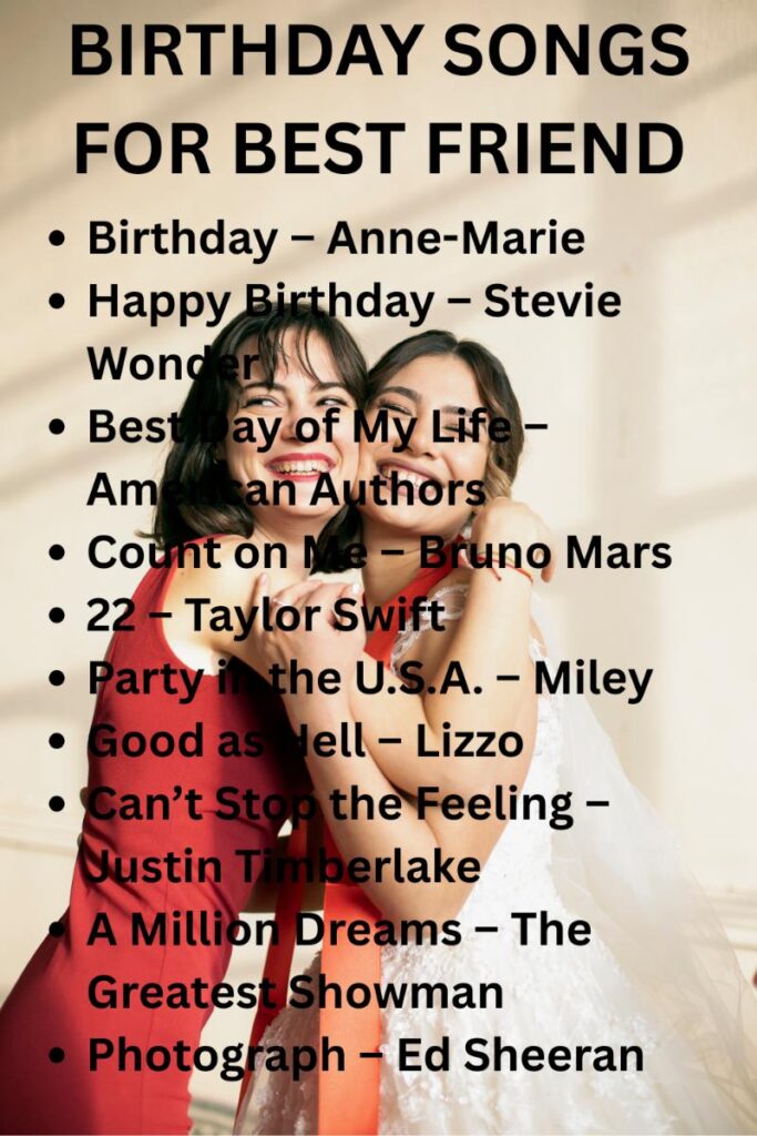 Birthday songs for your best friend