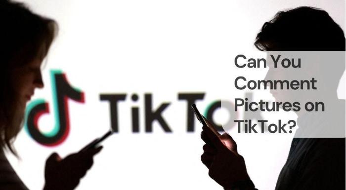 Can you comment pictures on tiktok