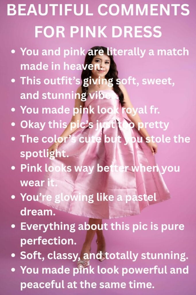 Comments for pink dress