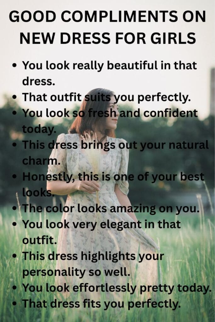 Compliments on new dress for girls