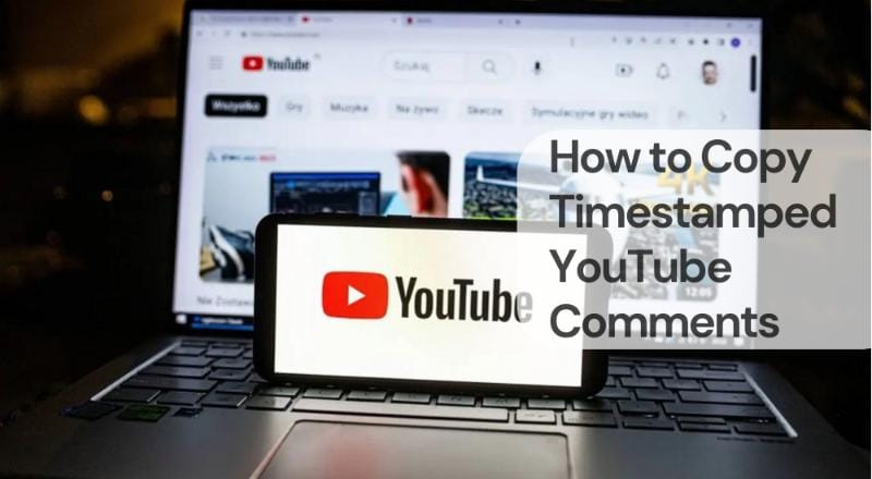 How to copy timestamped youtube comments