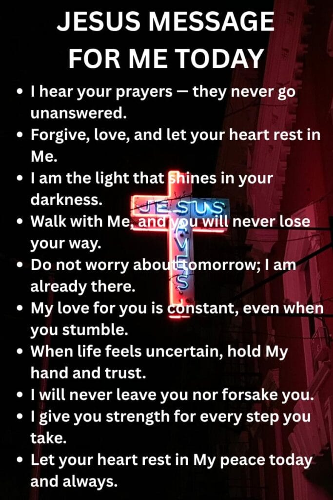 Jesus random message