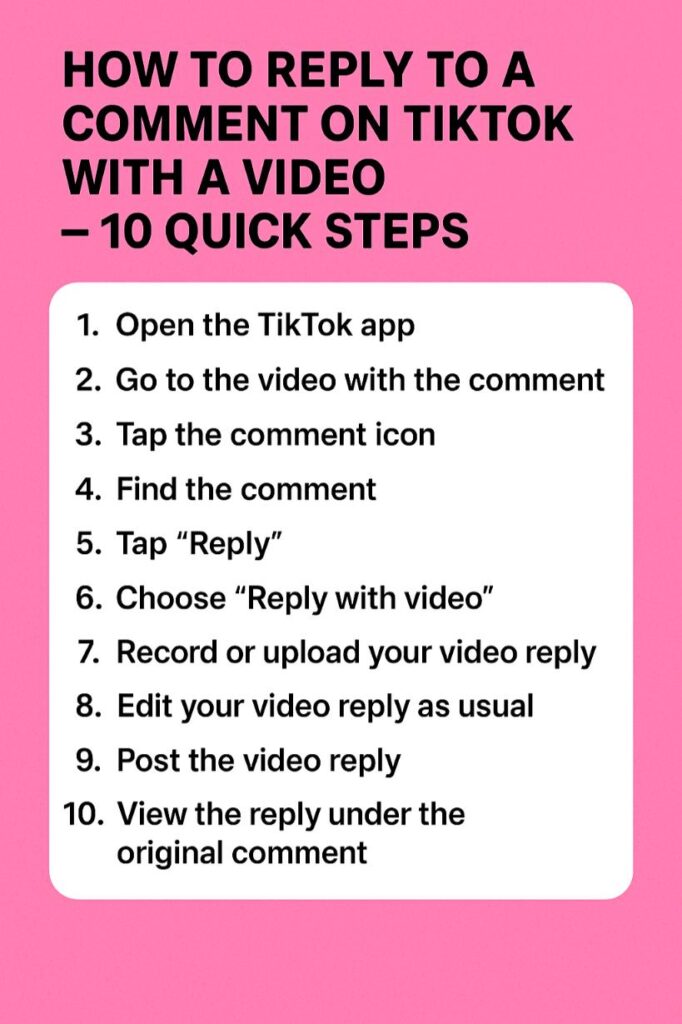 Reply To A Comment On TikTok With Video