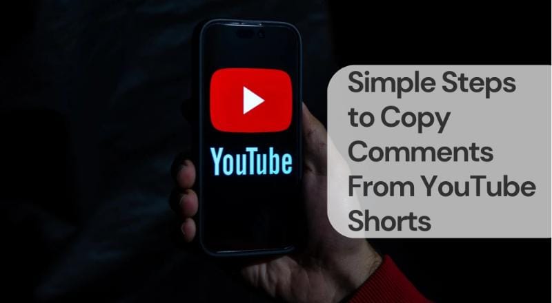 Simple steps to copy comments from youtube shorts