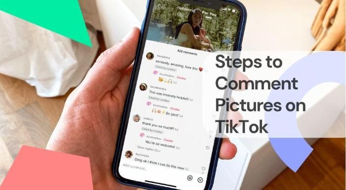 Steps to comment pictures on tiktok