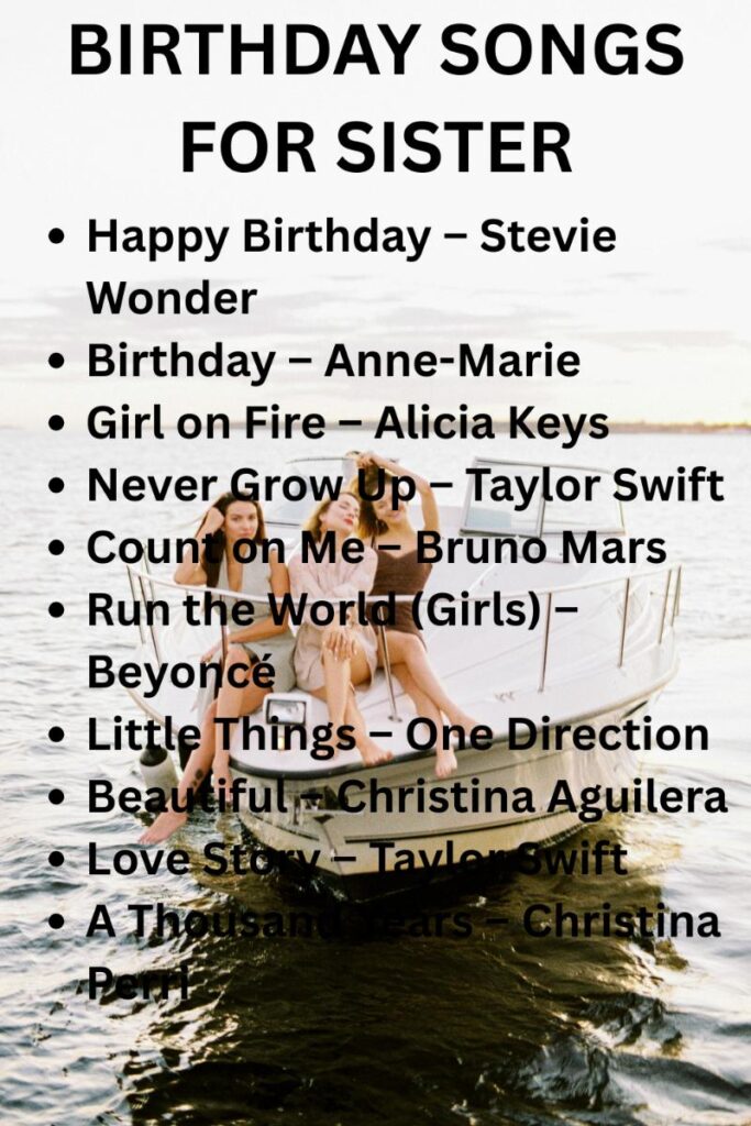Top birthday songs for sister