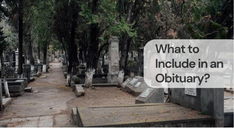 What to include in an obituary