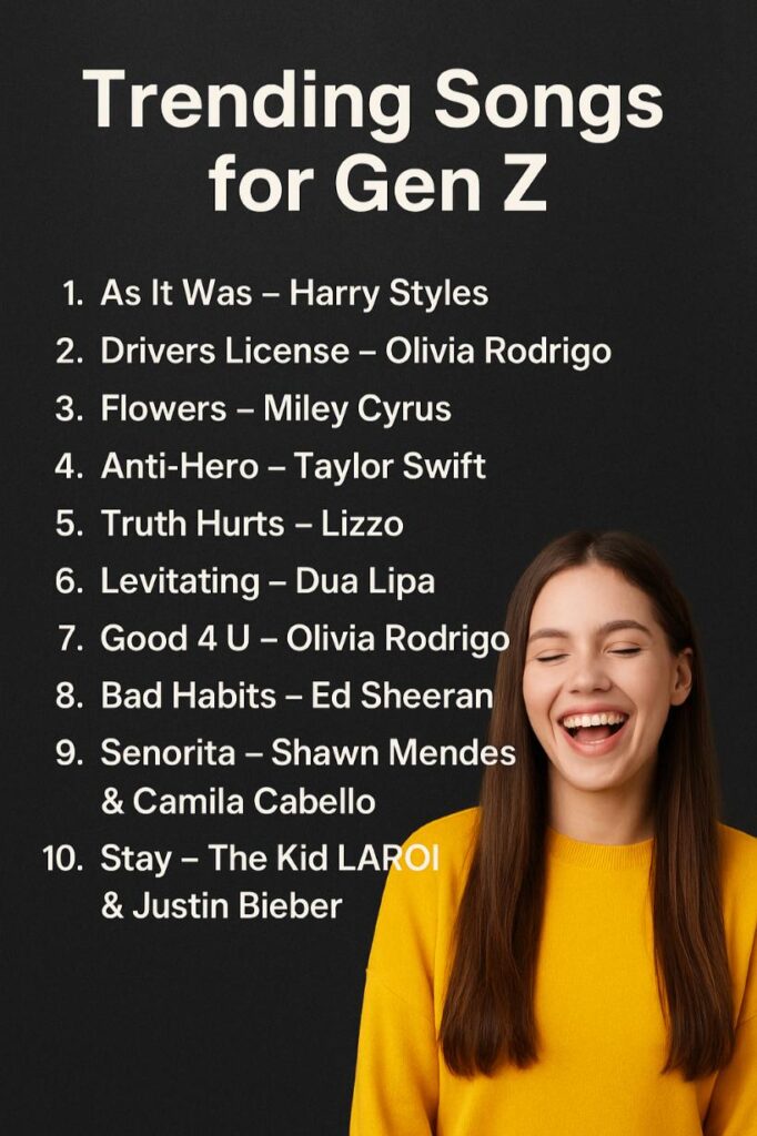 Best songs for gen z