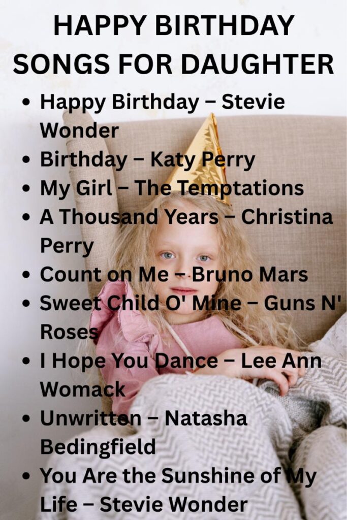 Birthday songs for your daughter