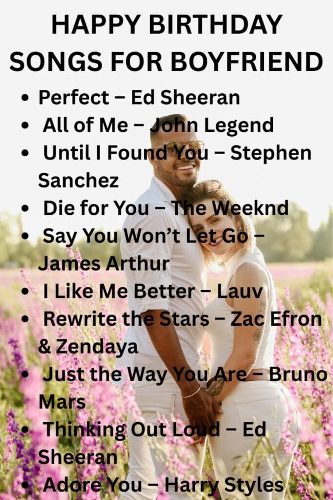 Birthday songs for boyfriend 1 Birthday songs for boyfriend