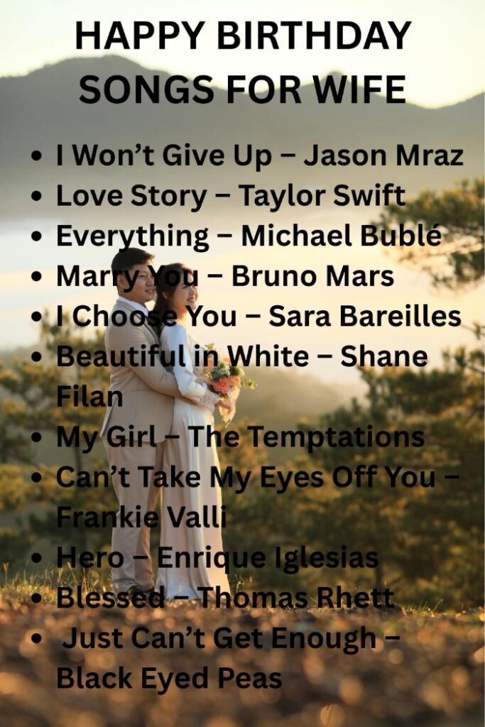 Birthday songs to wife