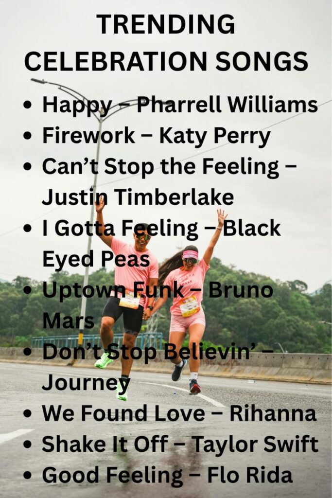 Celebration songs for enjoyment