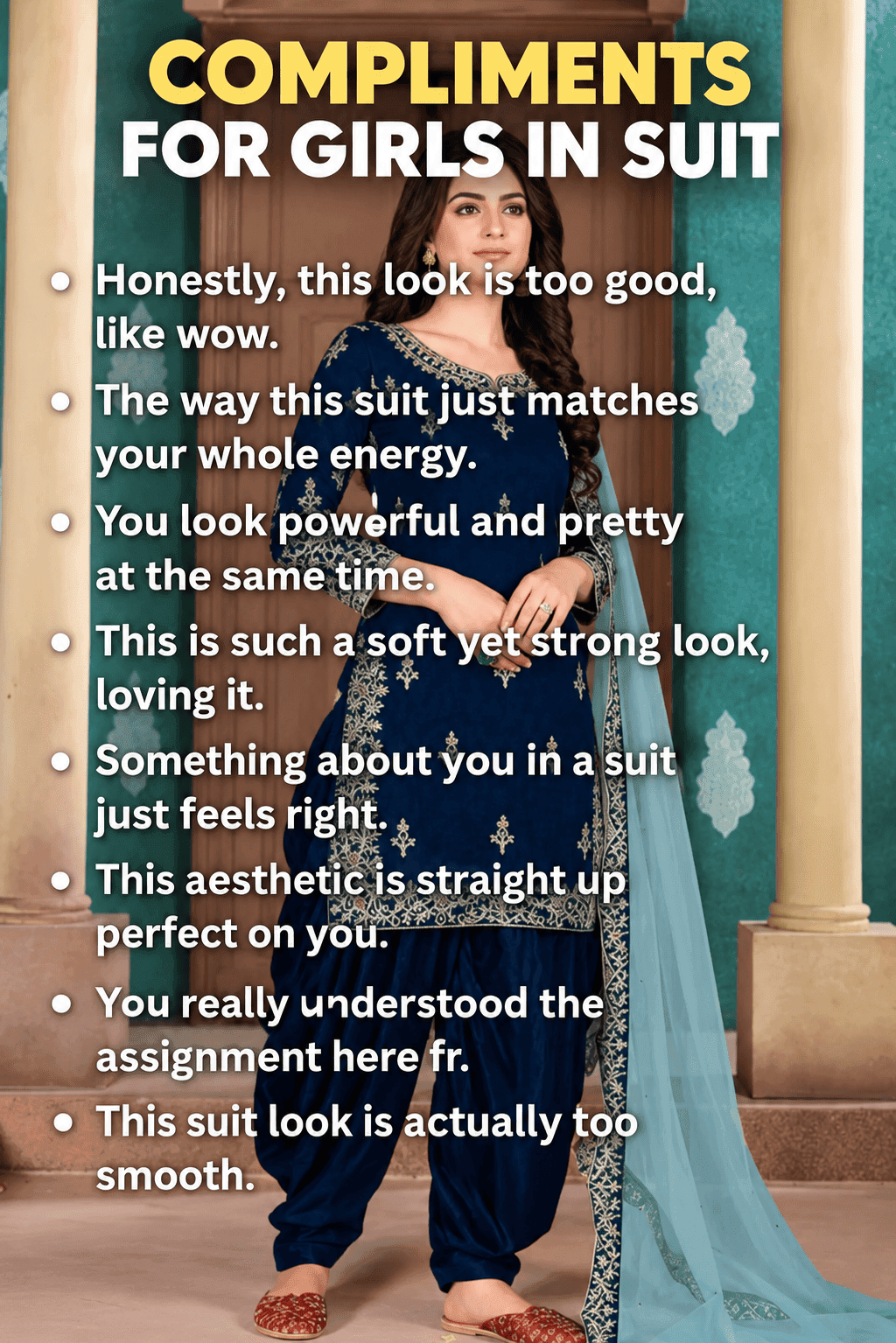 Compliments for a suit look 1 Compliments for a suit look