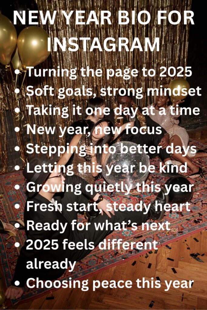 Instagram bios for new year Instagram bios for new year
