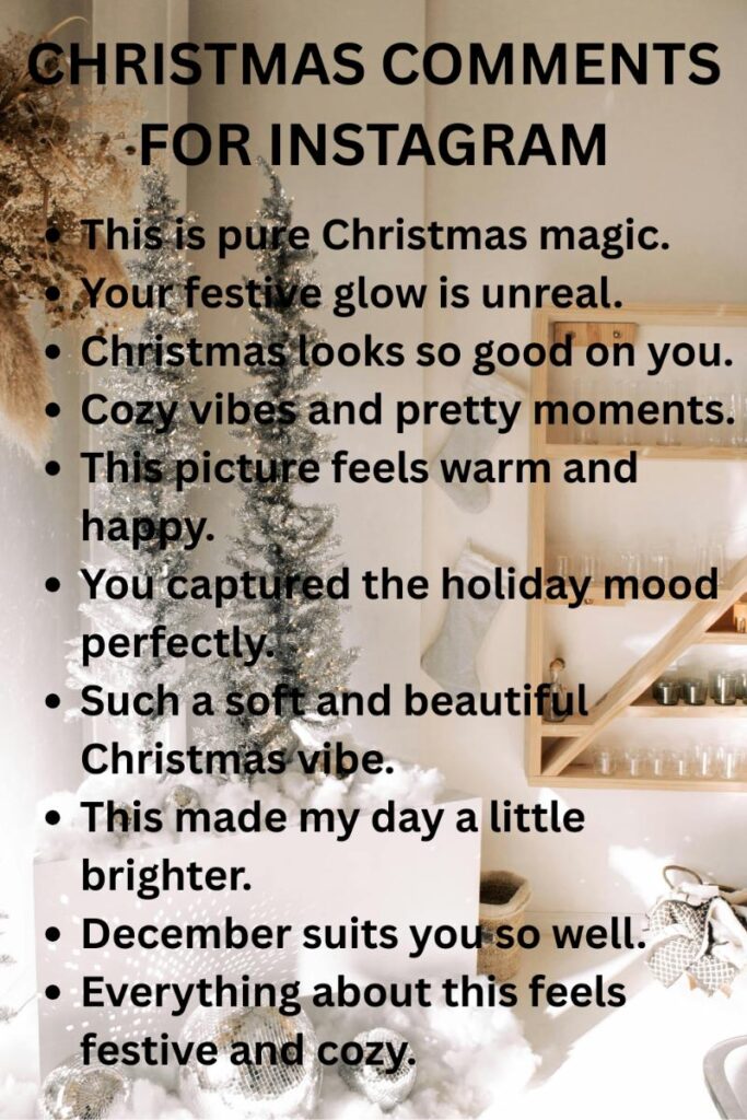 Instagram comments for christmas