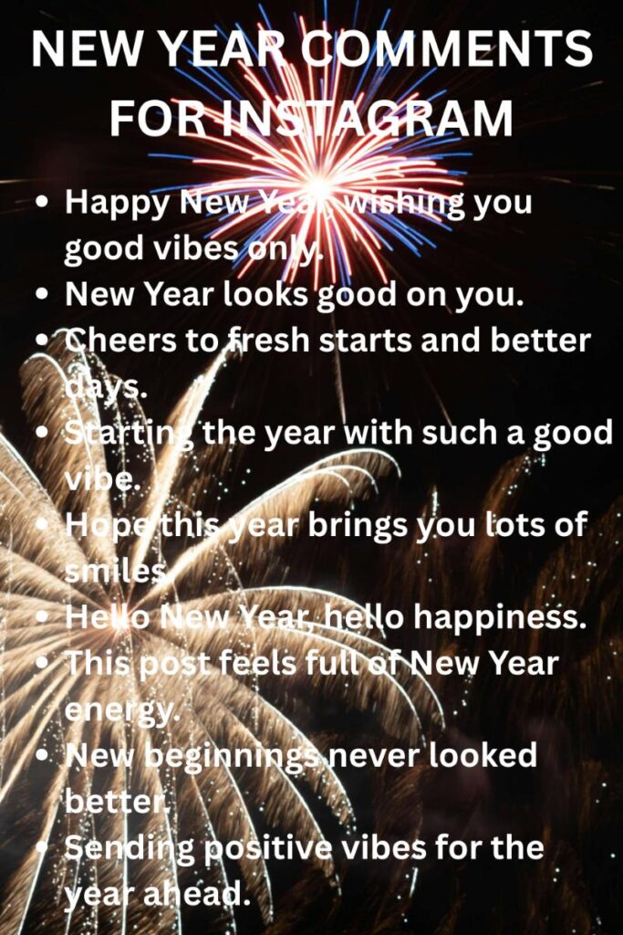 New year comments for instagram