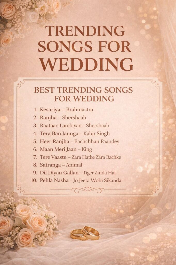 Popular wedding songs