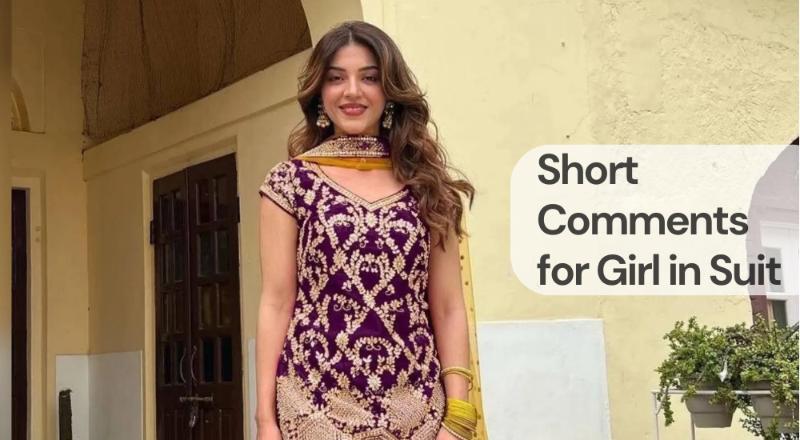 Short comments for girl in suit