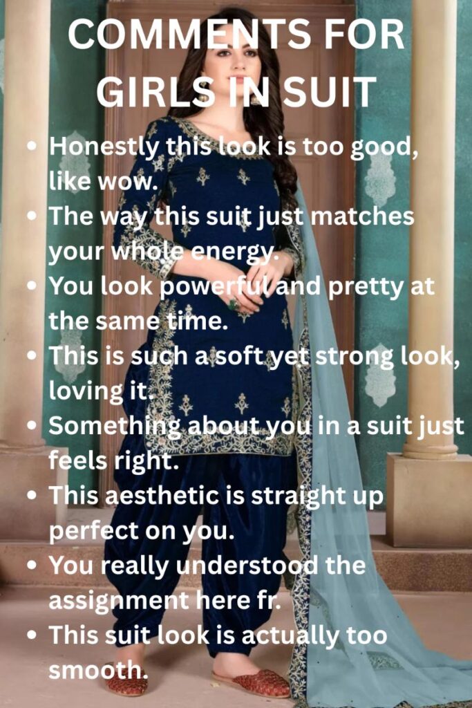Suit comments to girls