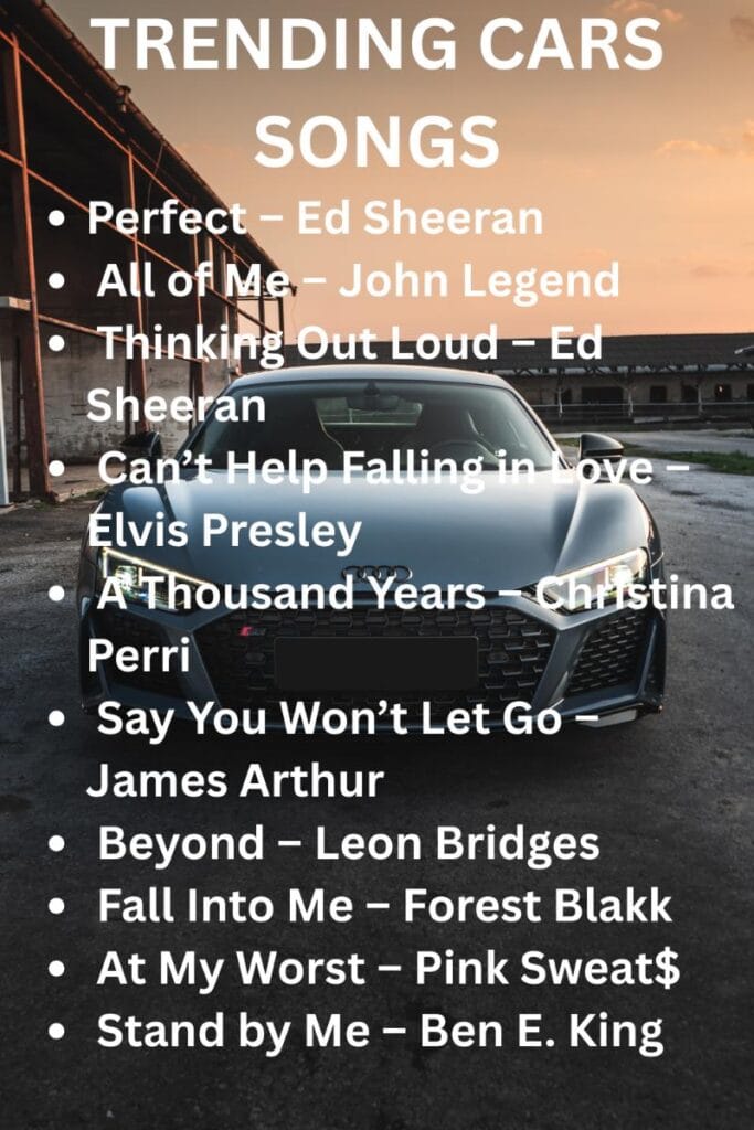 Trending cars songs