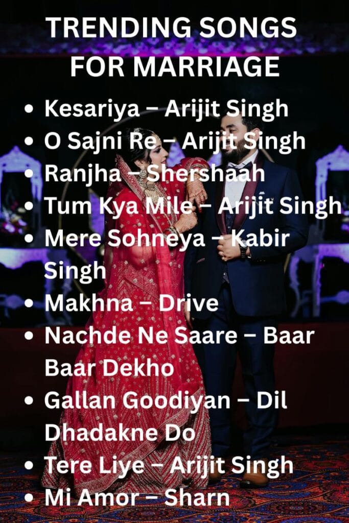 Trending songs for marriage