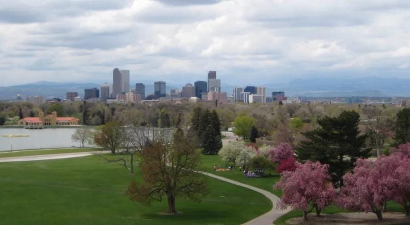 Walk around city park