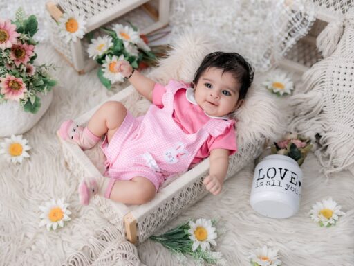 Captions to announce baby girl