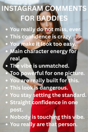 Comments for baddies